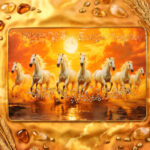Seven Horses Wall Art – 12x18 Inch - Image 3