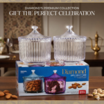 Diamond Premium Crystal-Clear Dry Fruit Jar Set of 2 | 500ml Food-Grade Airtight Storage Containers | BPA-Free & Non-Toxic Decorative Serving Jars for Snacks, Treats & Gifting - Image 6