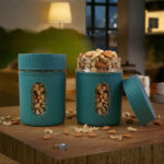 Container Set – 2 Pcs, 800ml BPA-Free Plastic Storage Jars with Transparent Window - Image 5