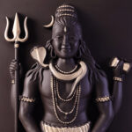Lord Shiva Wall Frame – 22cm × 17cm Black & Gold Meditative Sculpture - Image 4
