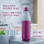 Premium 2400ml Double Wall Insulated Water Bottle | Large Capacity Carry Flask with Ergonomic Handle | Leak-Proof BPA-Free Hydration Bottle for Gym, Sports & Travel - Image 2