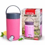 Crystal 3000ml Double Wall Insulated Water Jug with Tap | BPA-Free Leak-Proof Ice Pail Storage Tank | Portable Cold Water Dispenser with Handle for Home, Office & Travel - Image 4