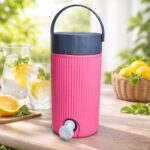 Crystal 3000ml Double Wall Insulated Water Jug with Tap | BPA-Free Leak-Proof Ice Pail Storage Tank | Portable Cold Water Dispenser with Handle for Home, Office & Travel
