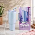 Toony Tumbler 1800ml Large Capacity Insulated Travel Mug with Handle & Straw | BPA-Free Leak-Proof Sports Water Bottle for Gym, Office & Travel - Image 5