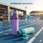 double wall insulated water bottle for gym, office and school