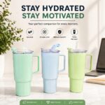 Toony Tumbler 1800ml Large Capacity Insulated Travel Mug with Handle & Straw | BPA-Free Leak-Proof Sports Water Bottle for Gym, Office & Travel - Image 2