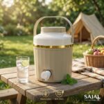 Insulated Double Wall Water Jug - 4000ml approx | BPA-Free Food Grade Plastic | Hot & Cold Leak-Proof Dispenser with Tap | Stylish Dual-Tone Design