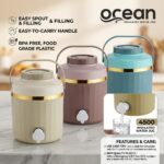 Insulated Double Wall Water Jug - 4000ml approx | BPA-Free Food Grade Plastic | Hot & Cold Leak-Proof Dispenser with Tap | Stylish Dual-Tone Design - Image 3