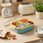 Carry Fresh 3-Compartment Leakproof Lunch Box with Spoon & Fork – BPA-Free Airtight Tiffin for School, Office & Travel - Image 6