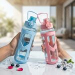 900ml Premium Sports Water Bottle with Carry Handle – BPA-Free Leakproof Hydration Bottle for Gym, Yoga, Office & Outdoor – Stylish Ergonomic Design - Image 3